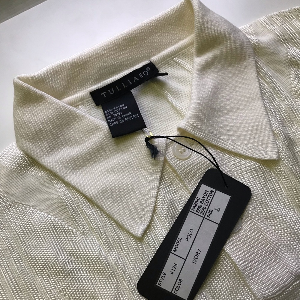 NWT Men’s Tulliano lightweight long-sleeve polo